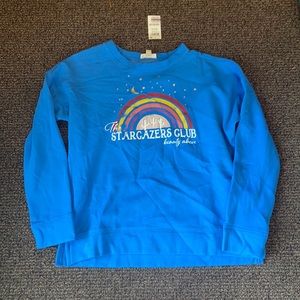 NEW! Style & Co Heart-Print Sweatshirt Star Gazer